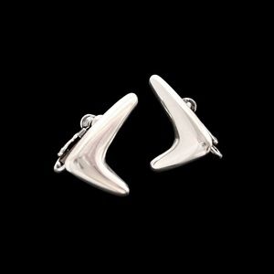 Vintage Sigi Pineda mid century modern sterling silver earrings